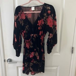 Floral fall/winter dress